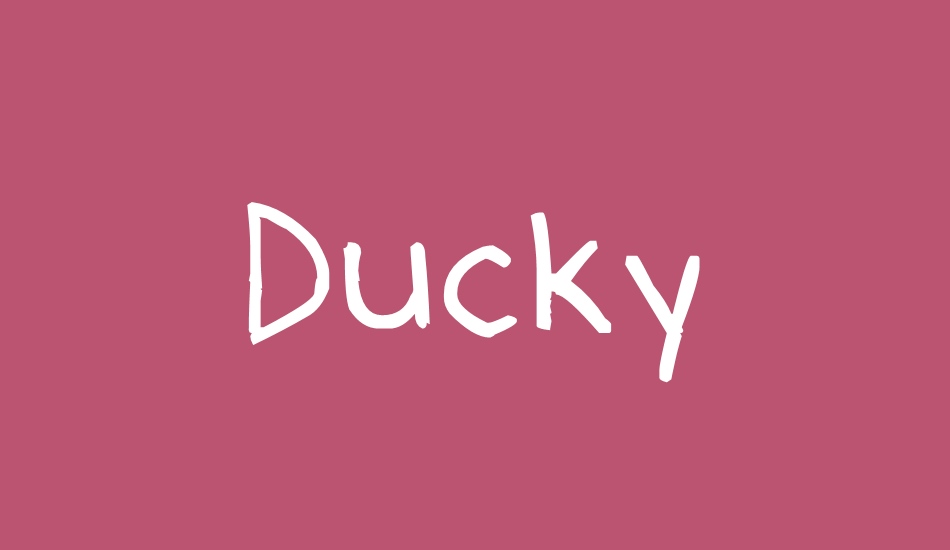Ducky font big