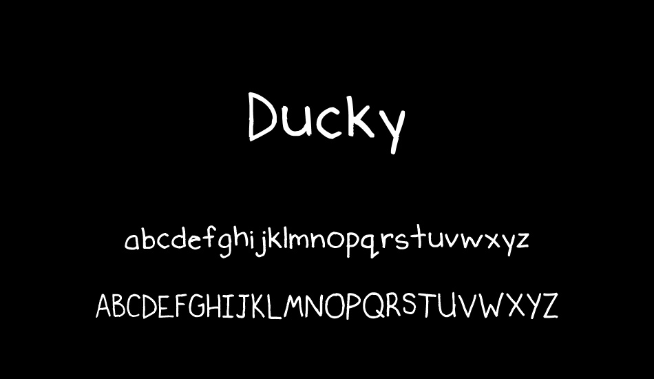 Ducky font