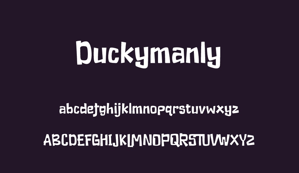 Duckymanly Demo font