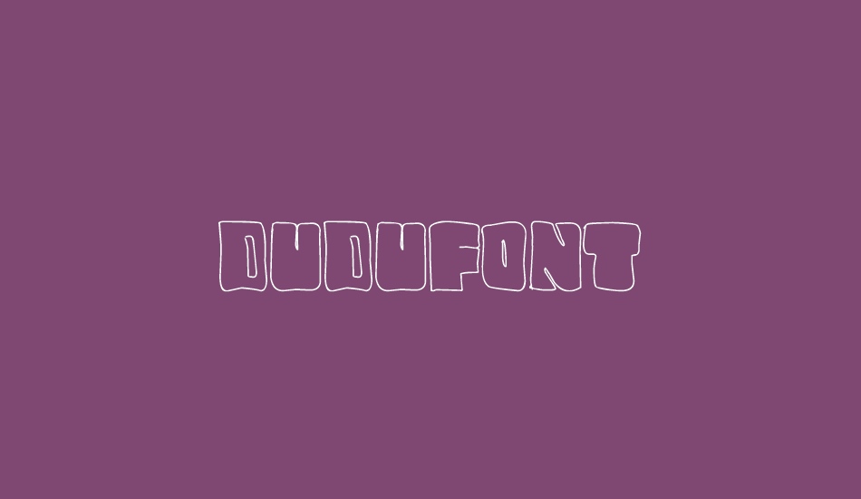 dudufont font big