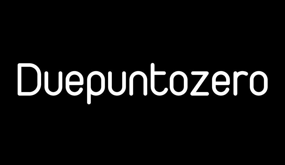 Duepuntozero font big