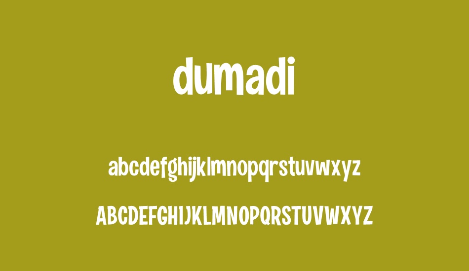 dumadi font