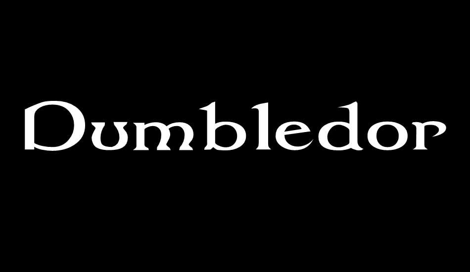 Dumbledor 1 Wide font big