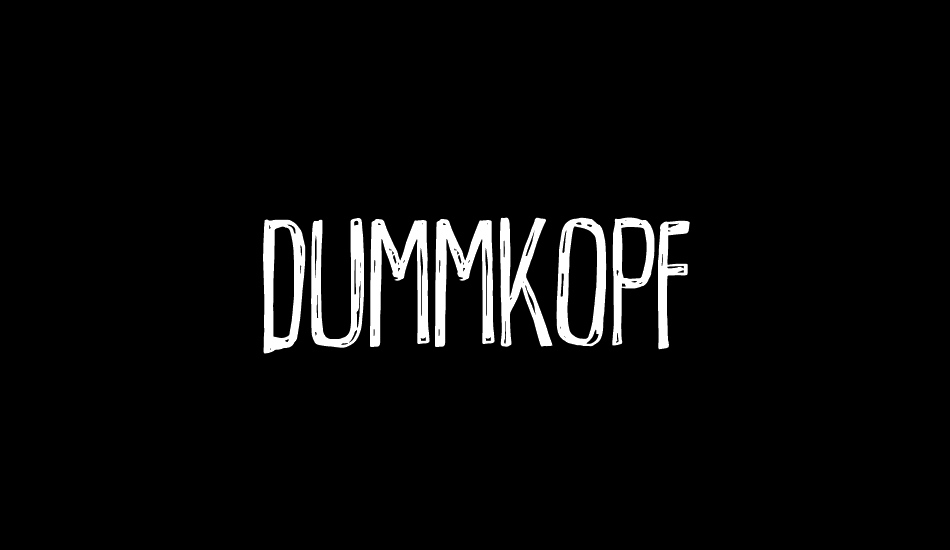 Dummkopf DEMO font big