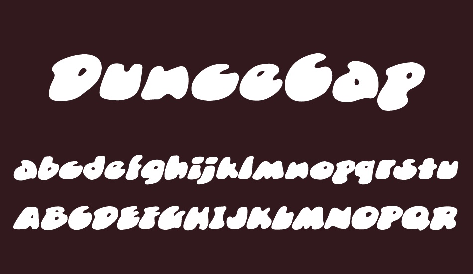 DunceCap BB font