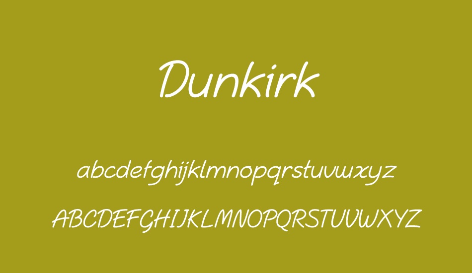 Dunkirk font