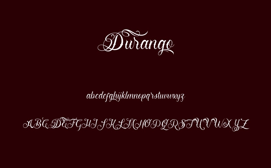 Durango font