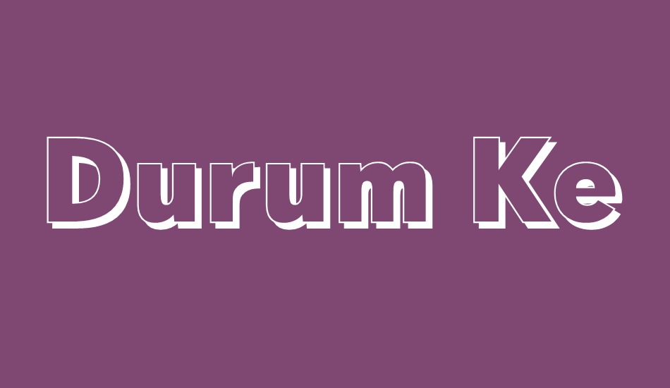 Durum Kebab font big