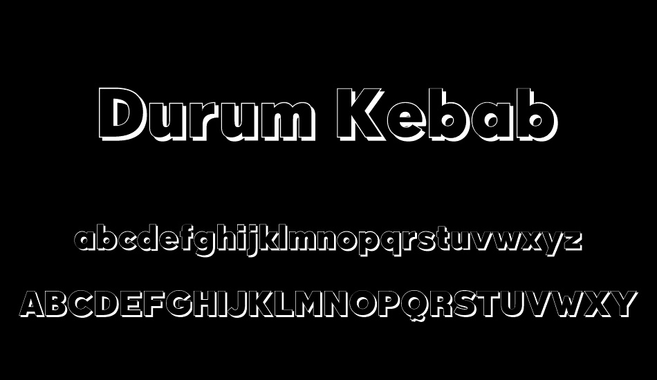 Durum Kebab font