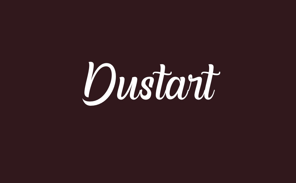 Dustart font big