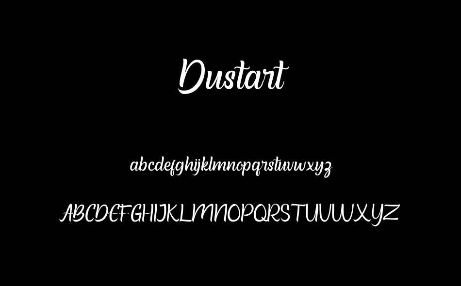 Dustart font