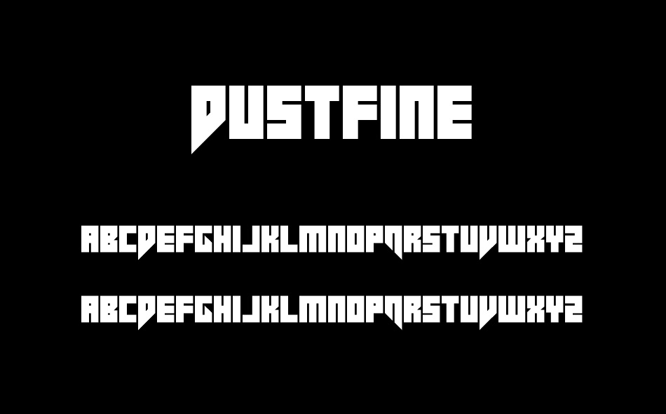 Dustfine font