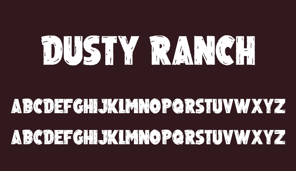 Dusty Ranch font