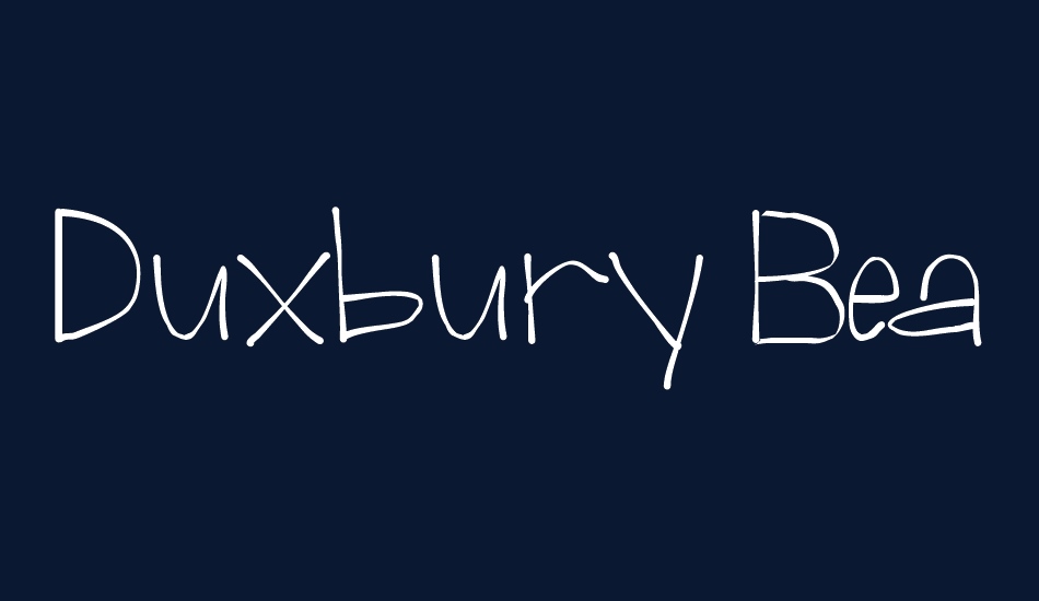 Duxbury Beach font big