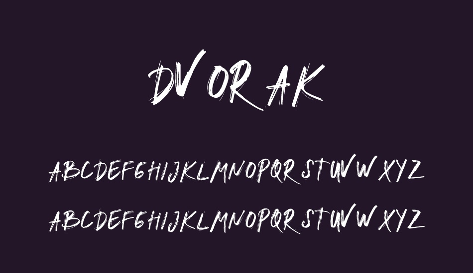 DVORAK font