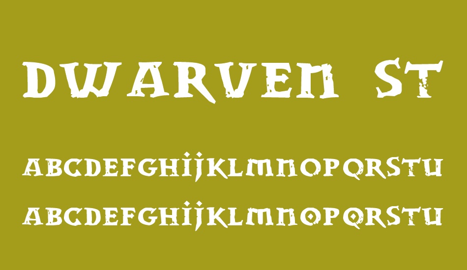 Dwarven Stonecraft font