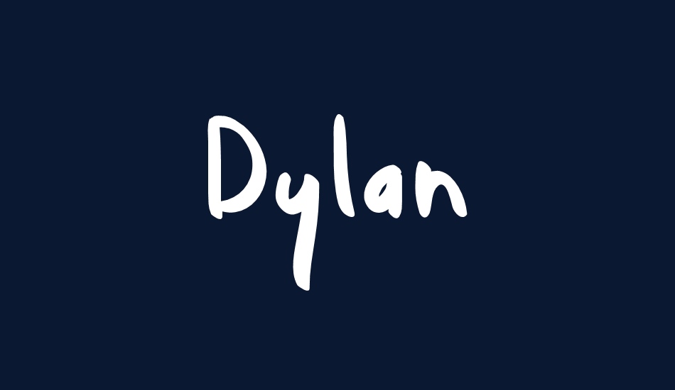 Dylan font big