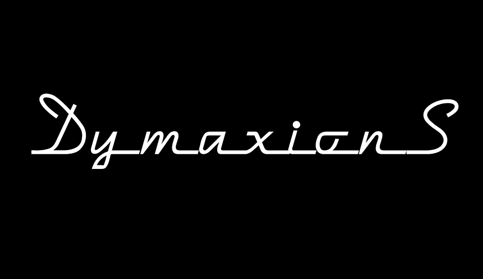 DymaxionScript font big