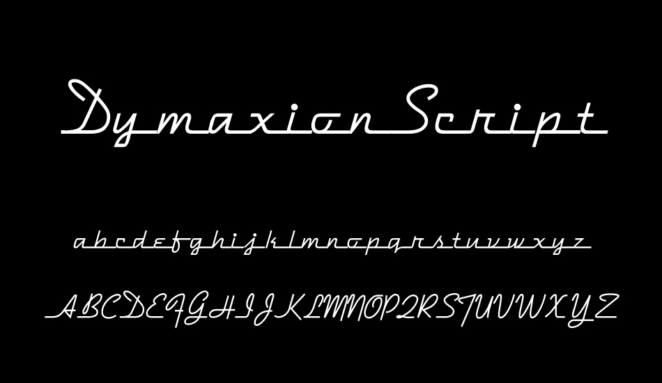 DymaxionScript font