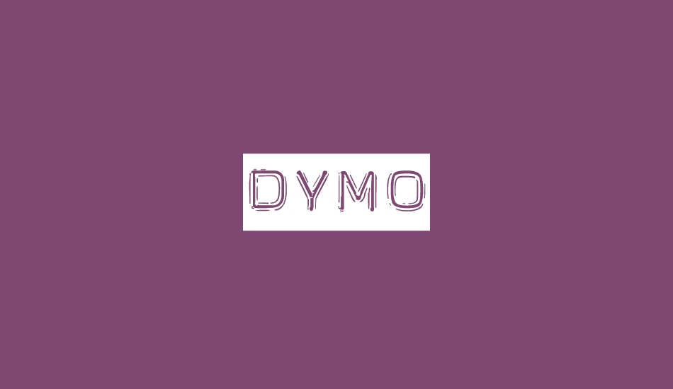 Dymo font big