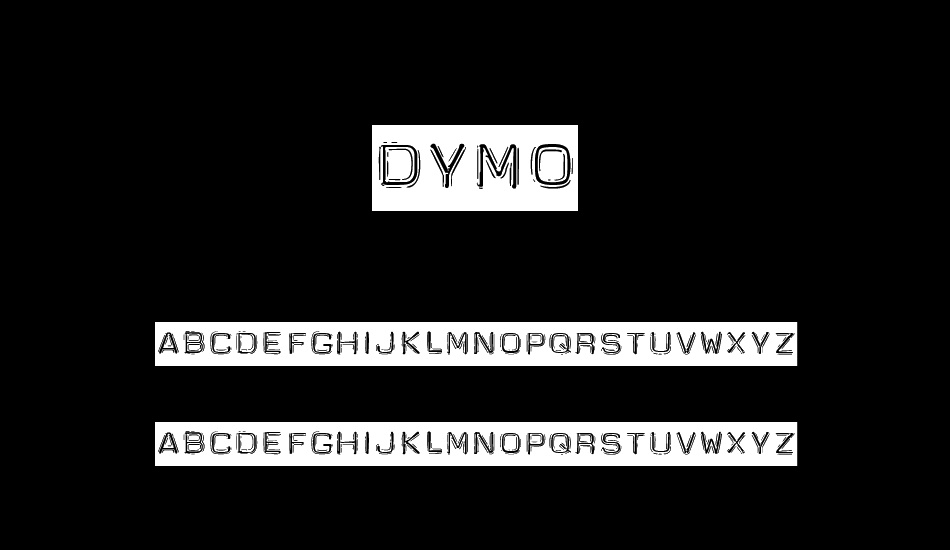 Dymo font