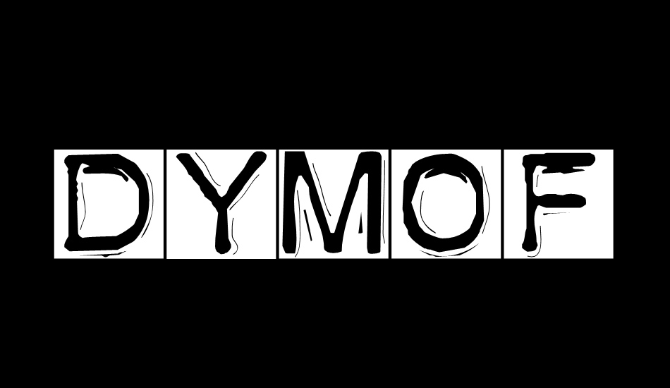 DymoFontInvers font big