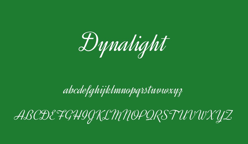 Dynalight font