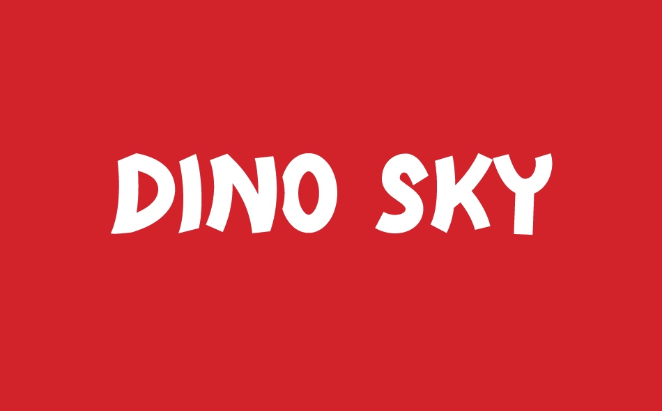 Dino Sky font big