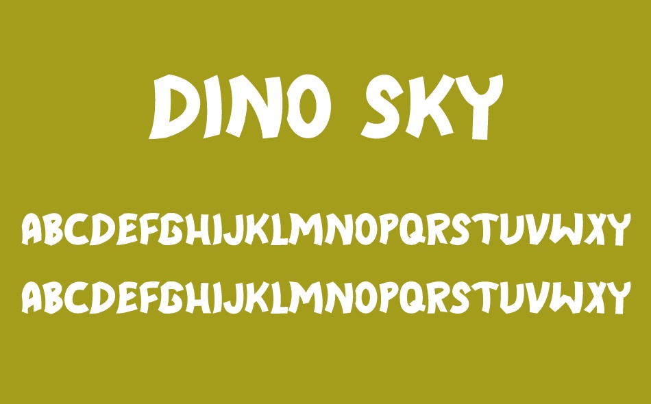 Dino Sky font