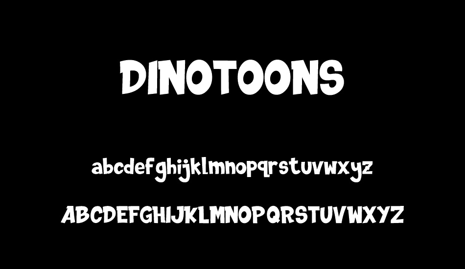 DINOTOONS font