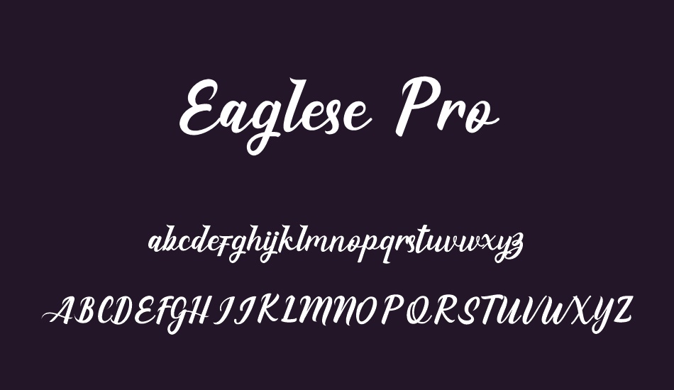 Eaglese Pro font