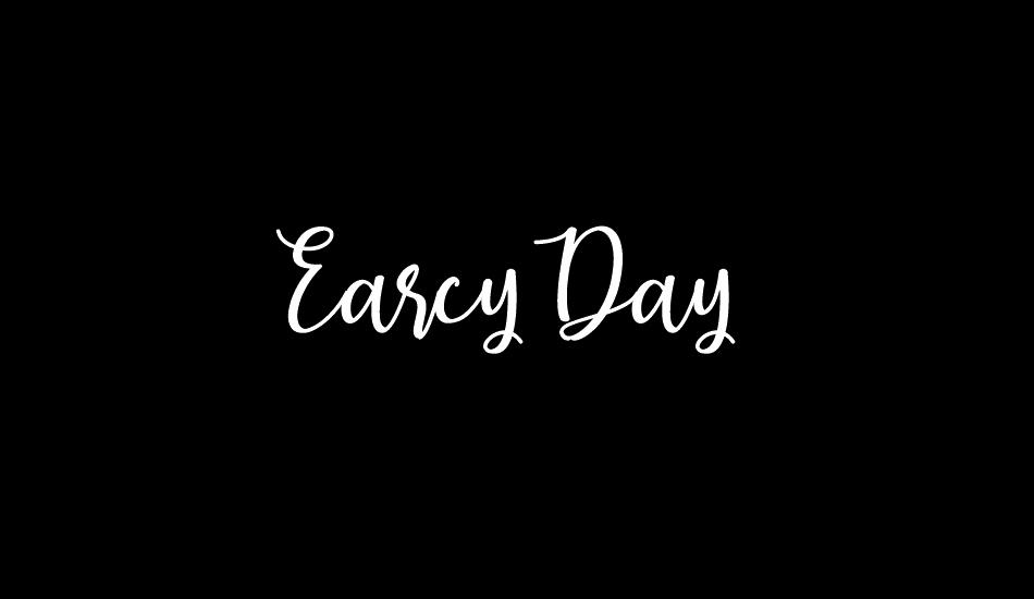Earcy Day font big