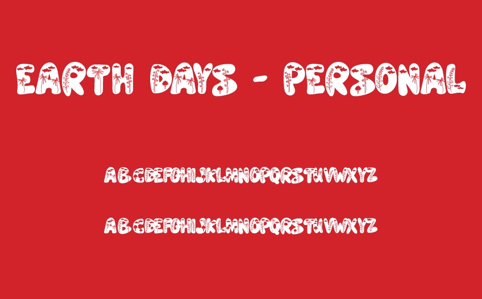 Earth Days font