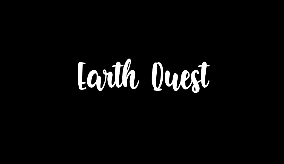 Earth Quest font big