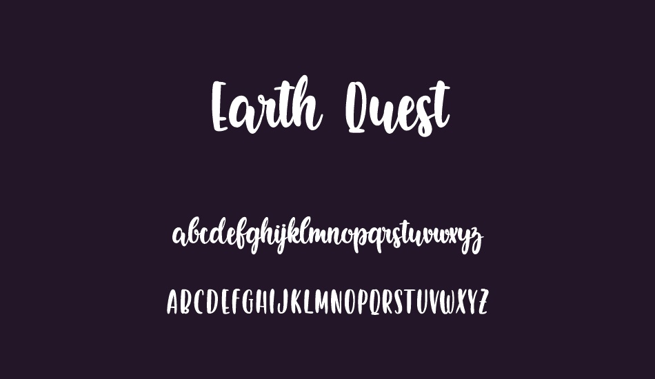 Earth Quest font