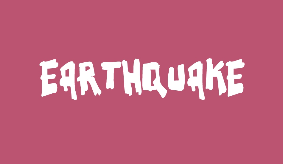 Earthquake font big
