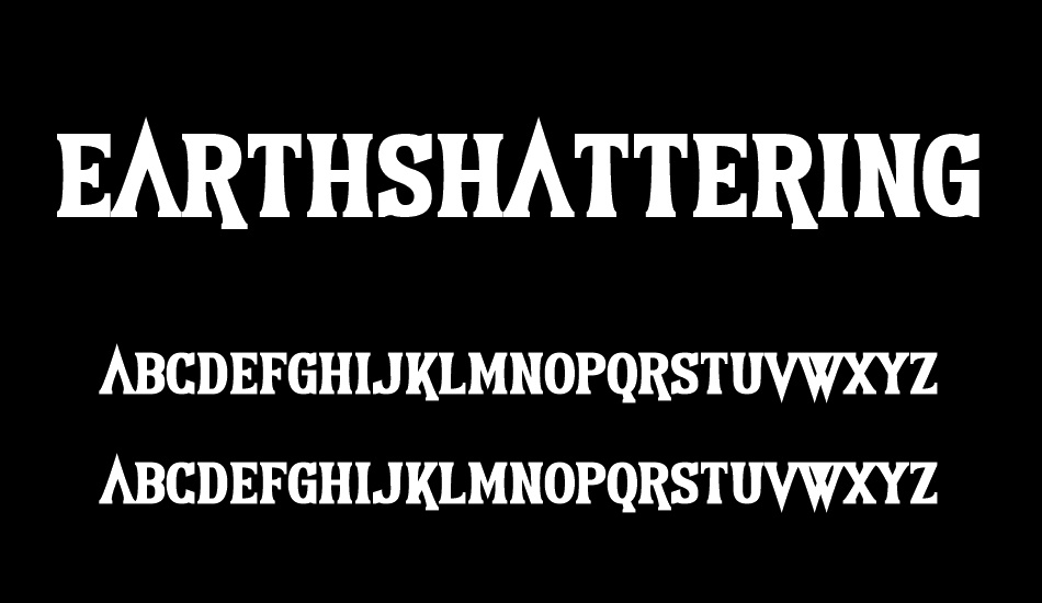 Earthshattering font