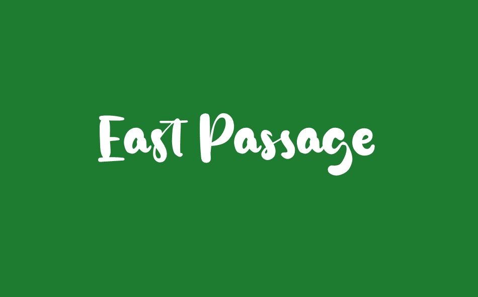 East Passage font big