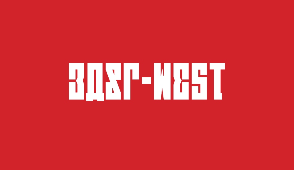 EAST-west font big