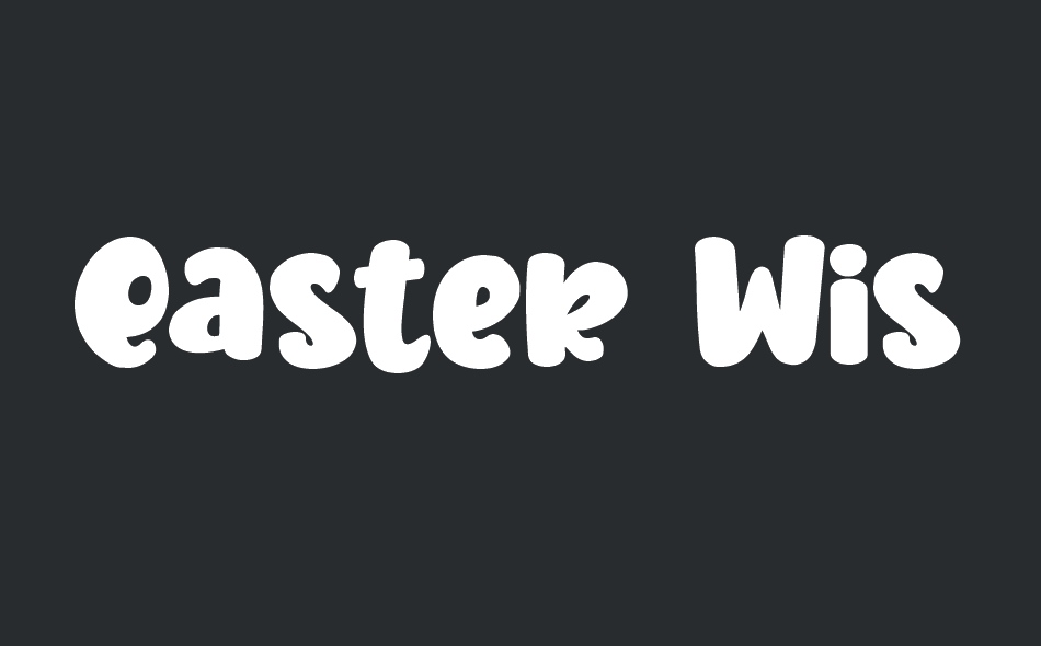Easter Wishes font big