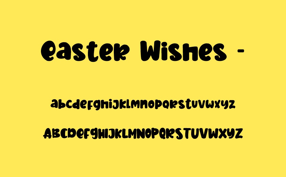Easter Wishes font