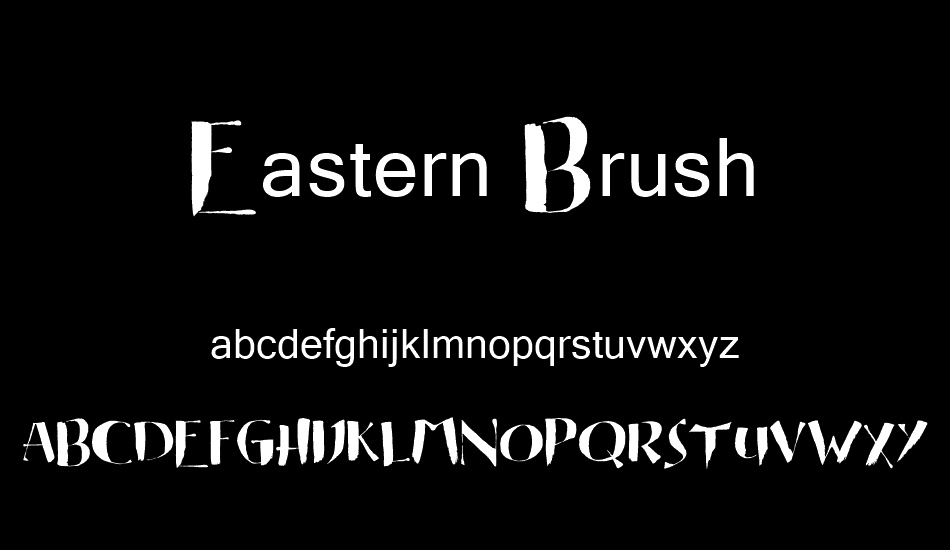 Eastern Brush font