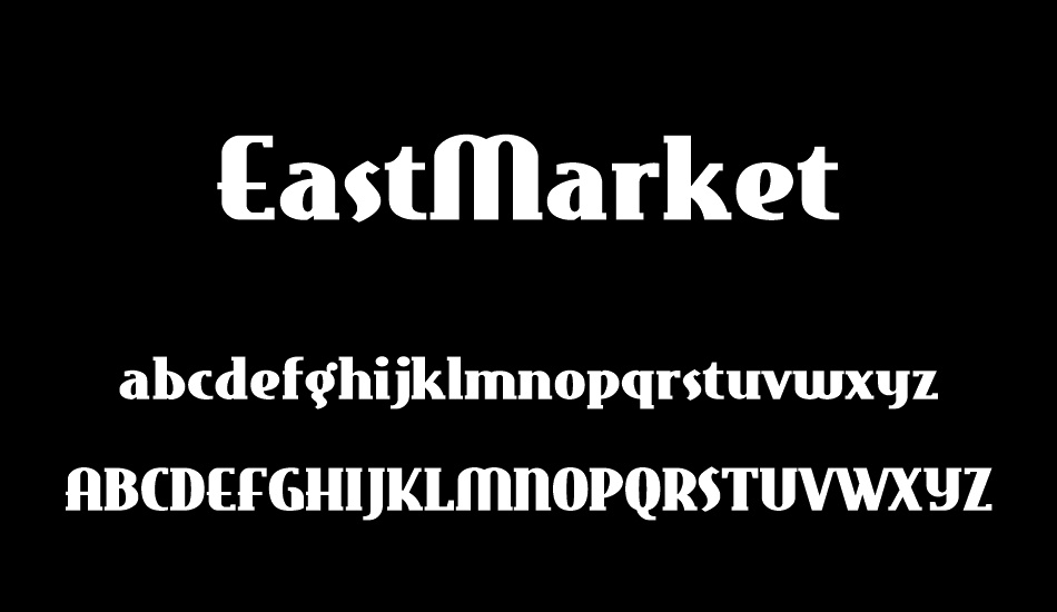 EastMarket font