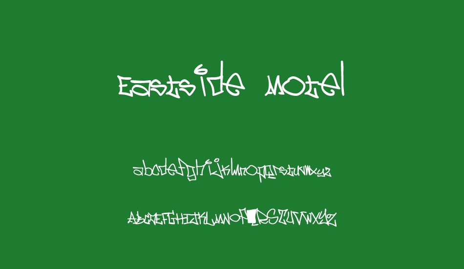 Eastside Motel font