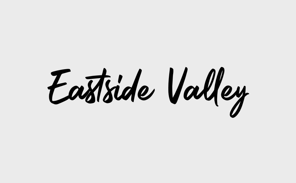 Eastside Valley font big
