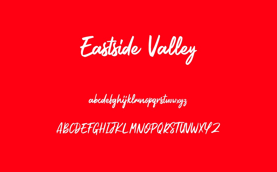 Eastside Valley font