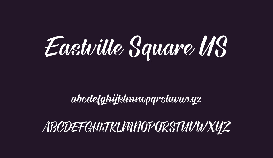 Eastville Square US Regular font