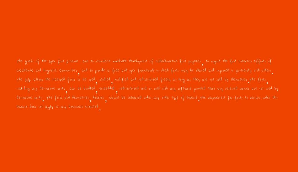 Easy going stroke font 1