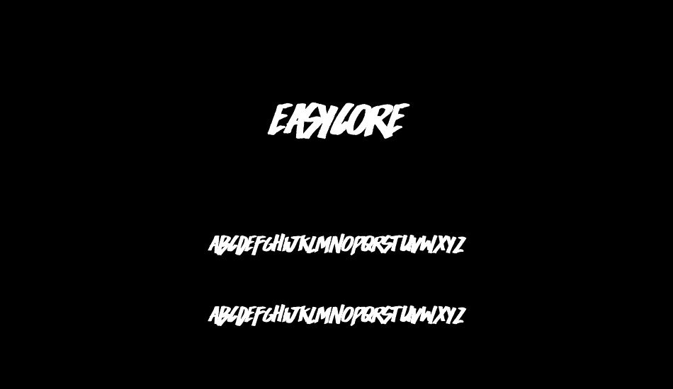 Easycore font