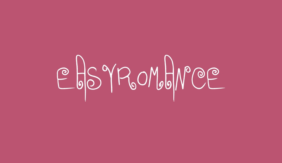 EasyRomance font big